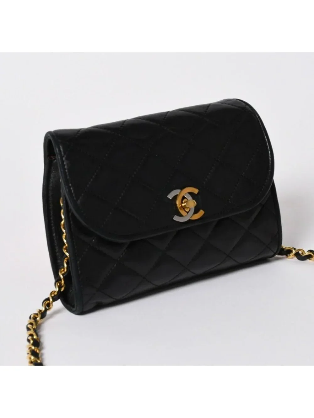 Chanel Mini Quilted S Flap S Chain Shoulder Bag Limited Edition CC Logo
